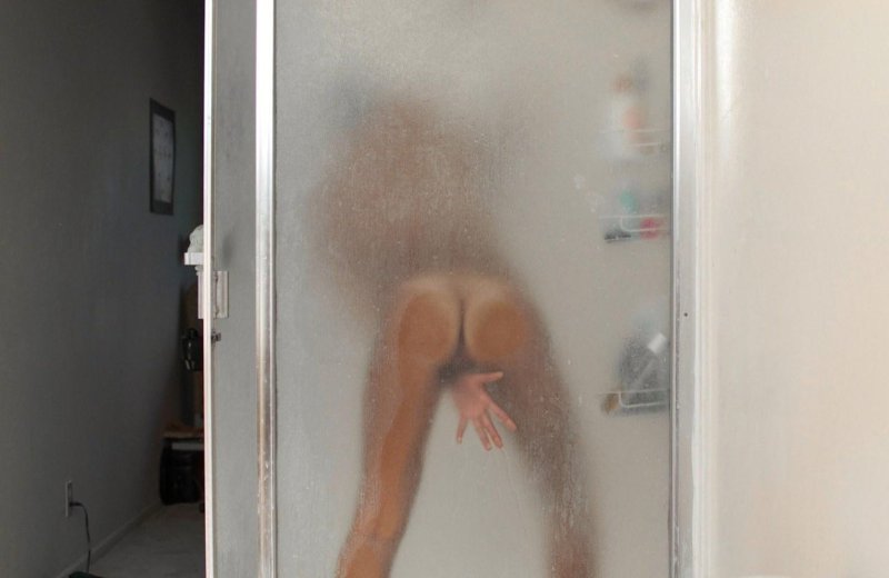 Girl in shower cabin Nude