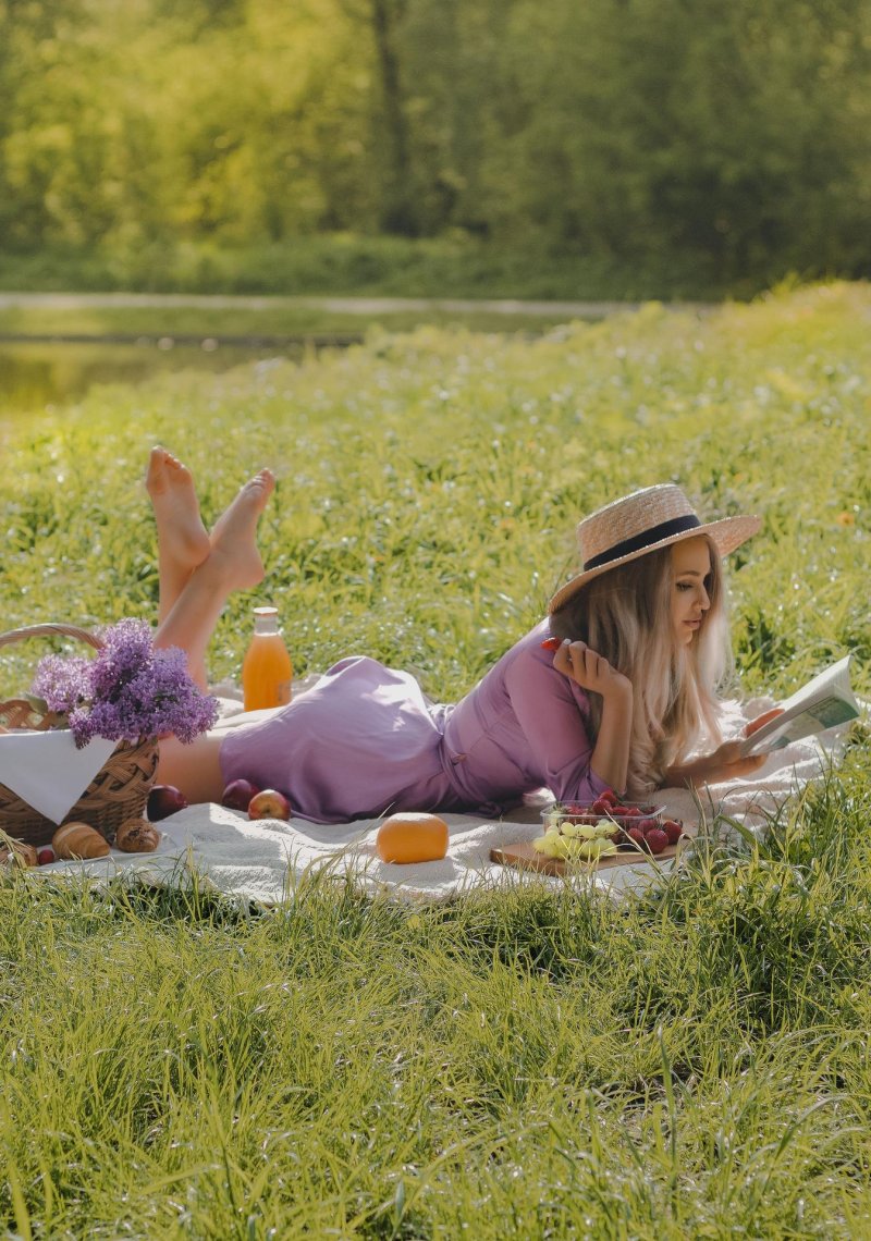 Photo session picnic in nature