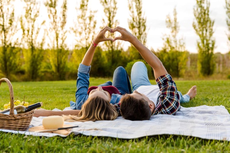 Lovers in nature