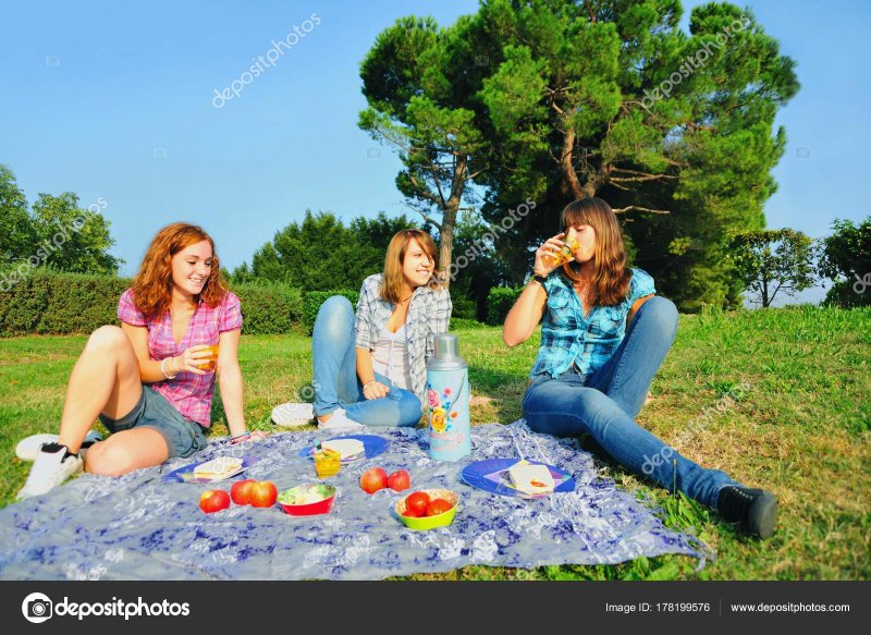 Girl on a picnic
