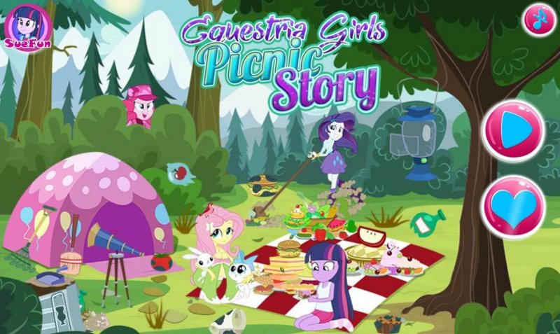 Pony on the picnic