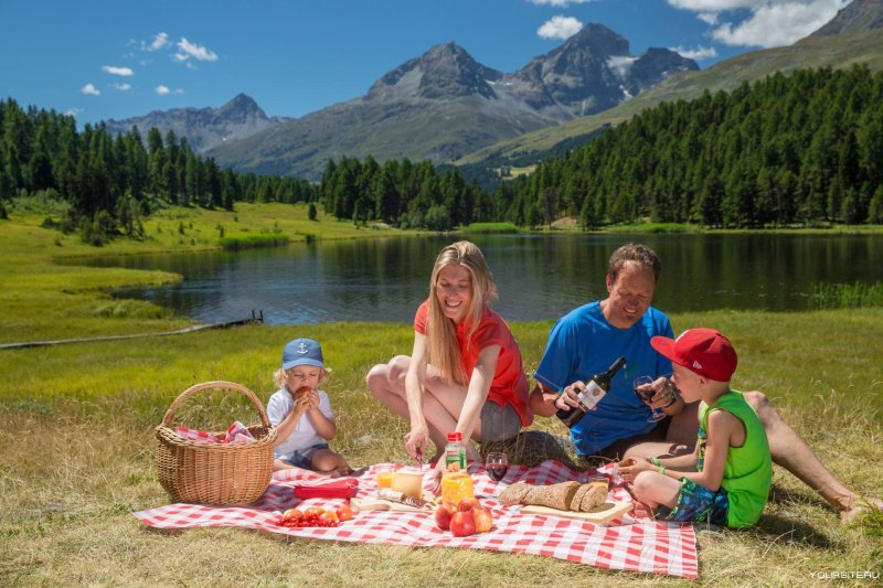 Picnic with a family