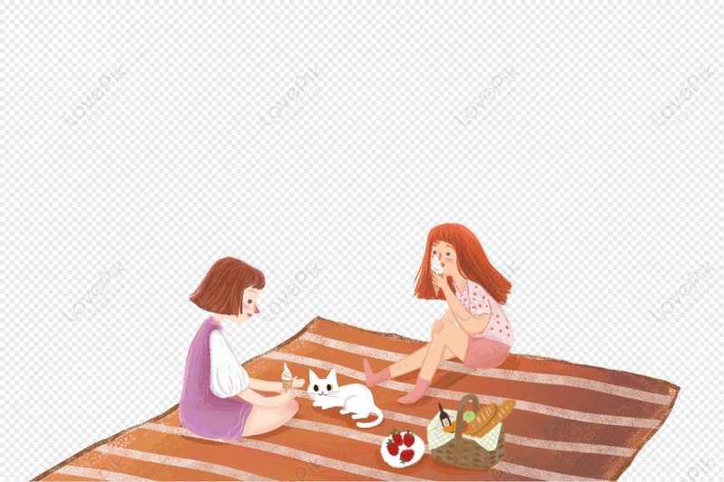 Girl on a picnic