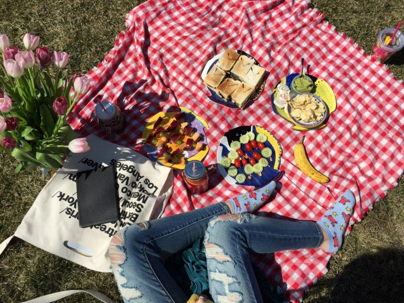 Food on a picnic