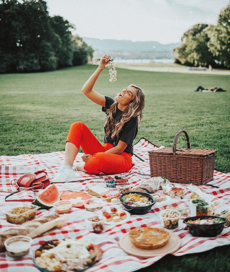 Photo session picnic in nature