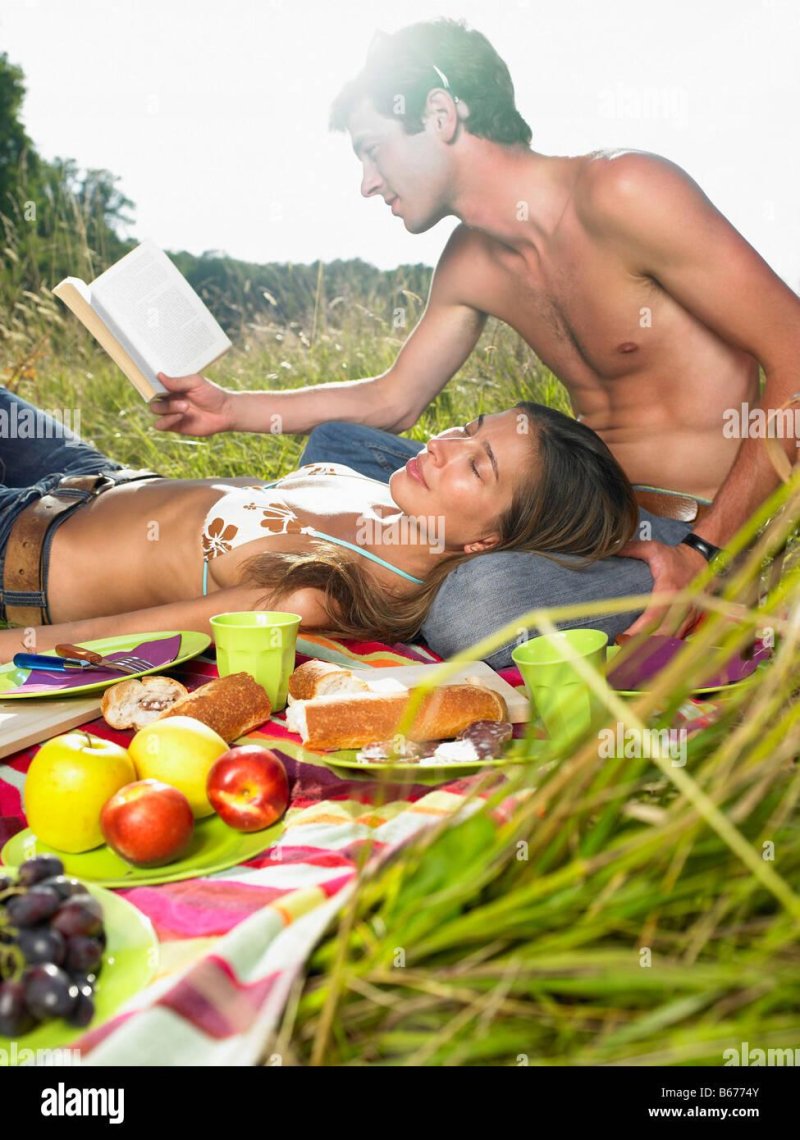 Pair on a picnic