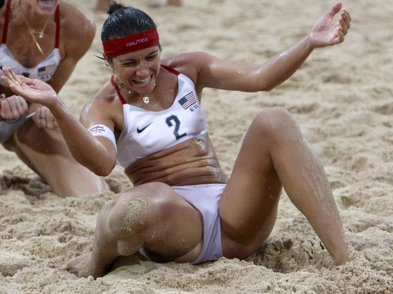 Beach volleyball women incidents