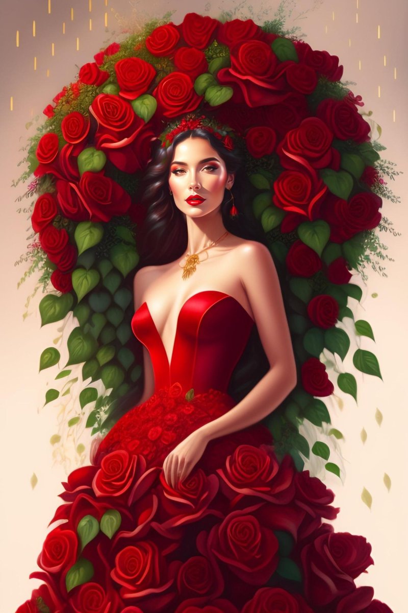 Girl with flowers