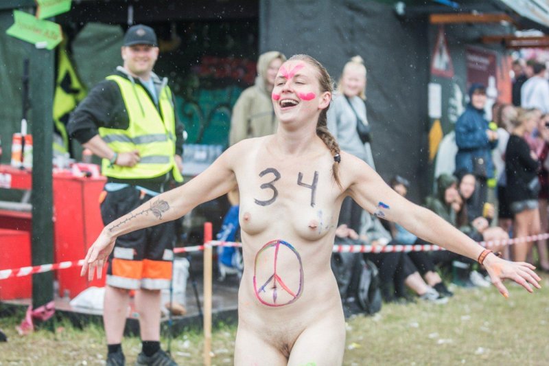 Naked race at the Denmark festival