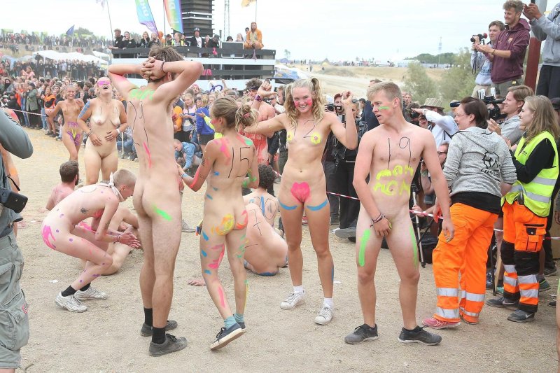 Naked festival without clothes