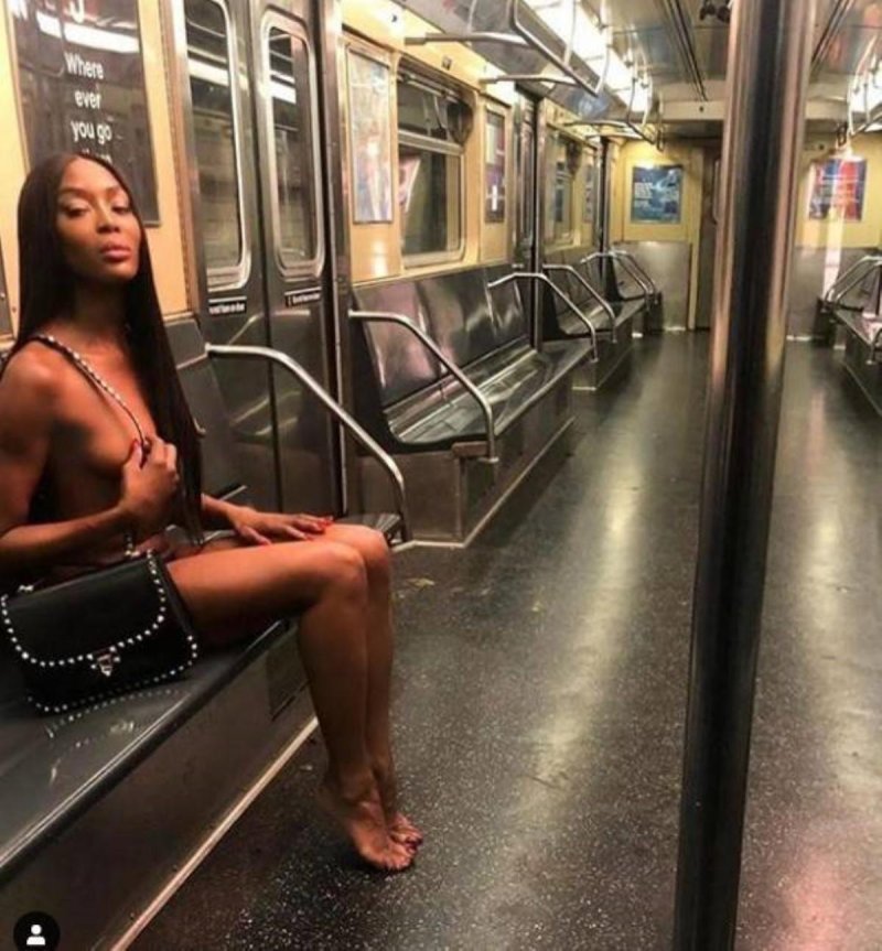 Naomi Campbell in the metro photo shoot
