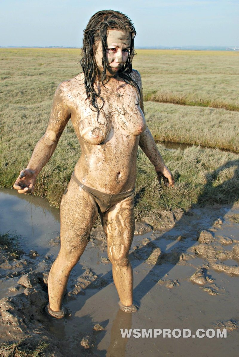 Girl in mud