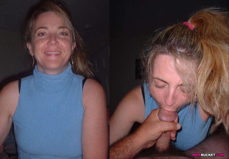 Before and after blowjob