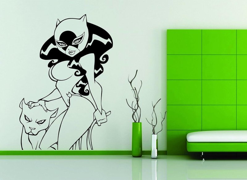 Vinyl sticker on the wall