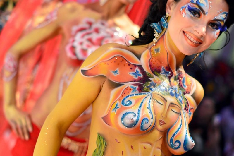 Body art festival naked