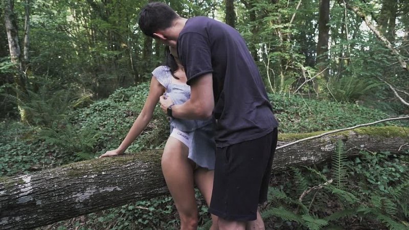 In the forest porn
