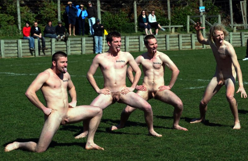 Rugby football players naked