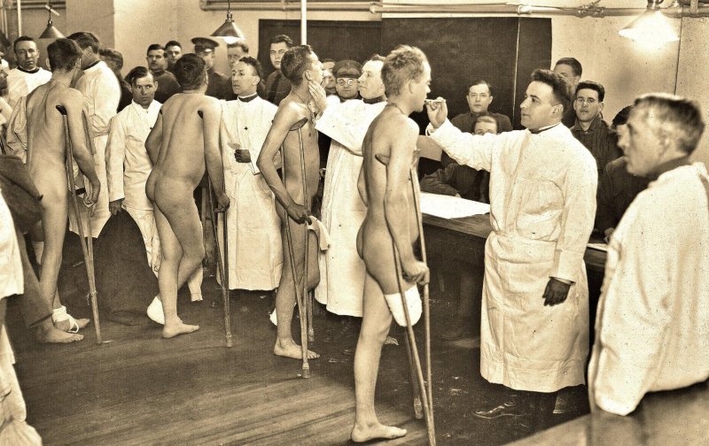 Naked physical examination