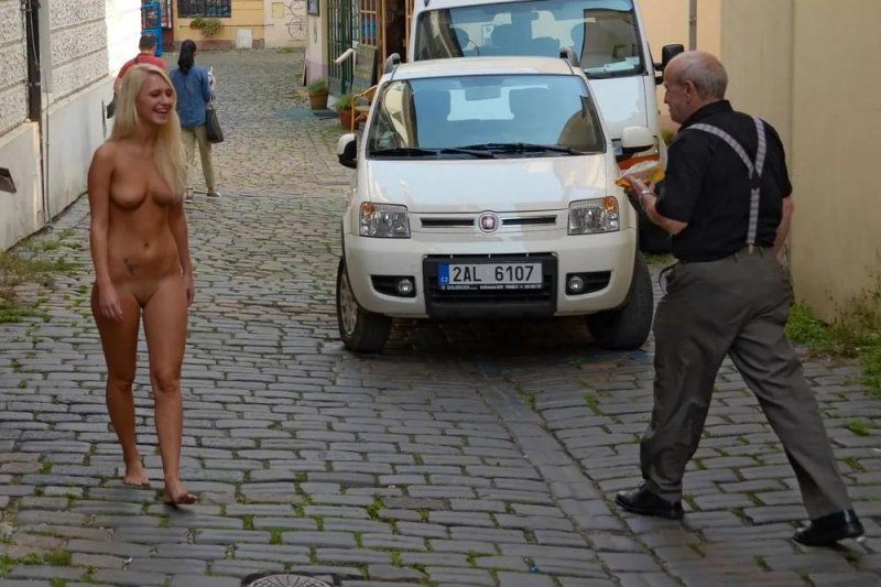 Naked exhibitionists