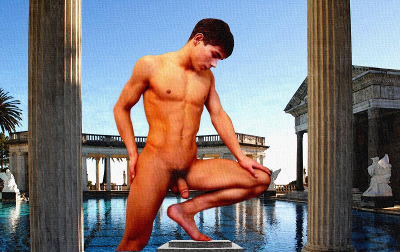 Naked men without panties