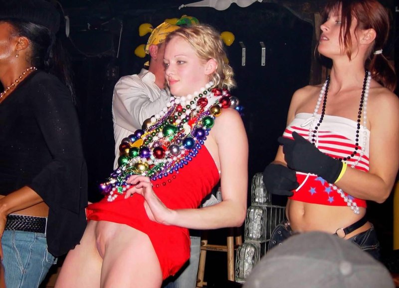 Without panties at a rural disco