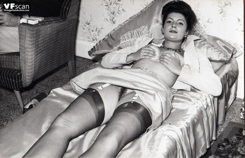 Soviet retro women without panties