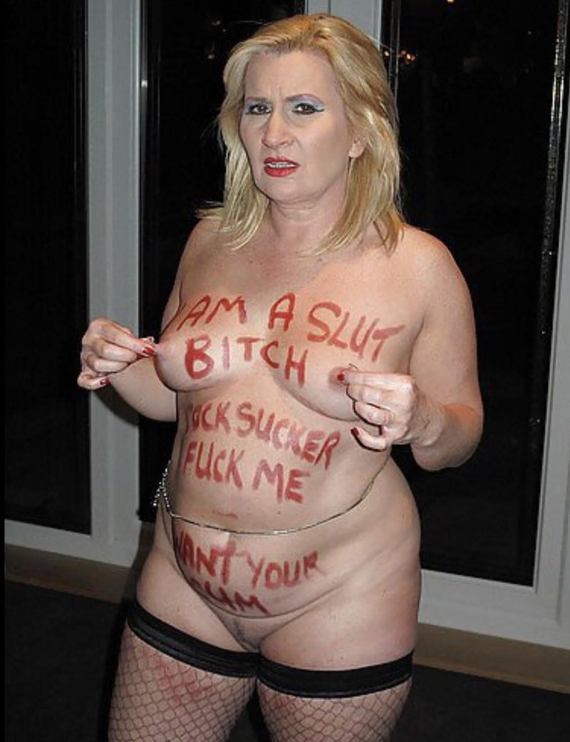 Porn inscriptions on the body