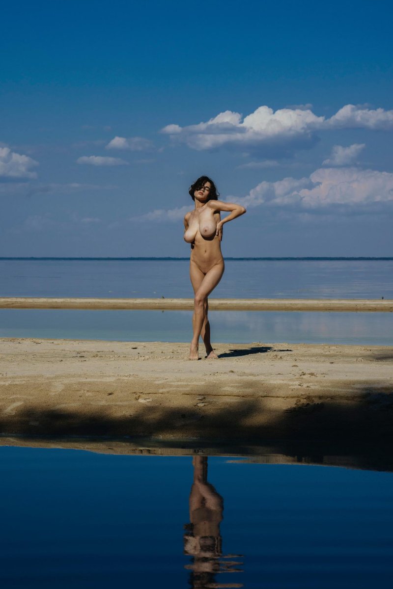 Beautiful girls on the beach nude