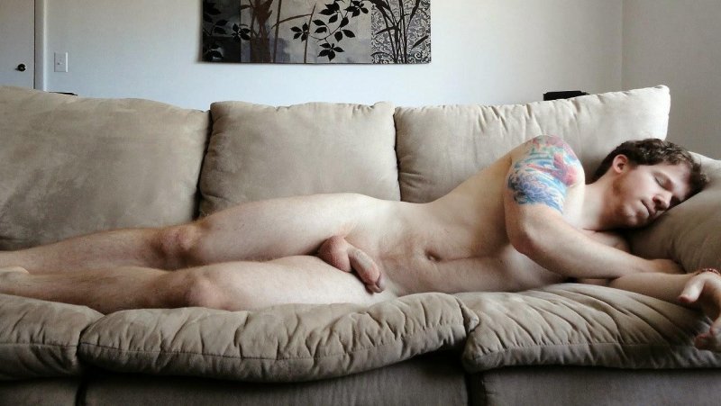 The guy sleeps