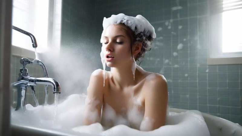 Foam in the bath