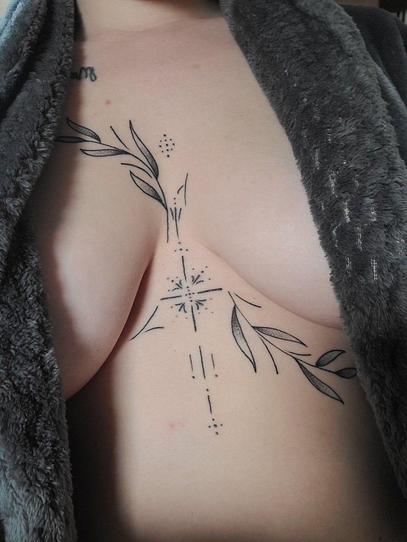 Breast of tattoos