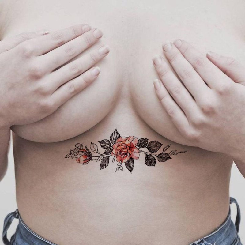 Tattoo between the sternum for girls