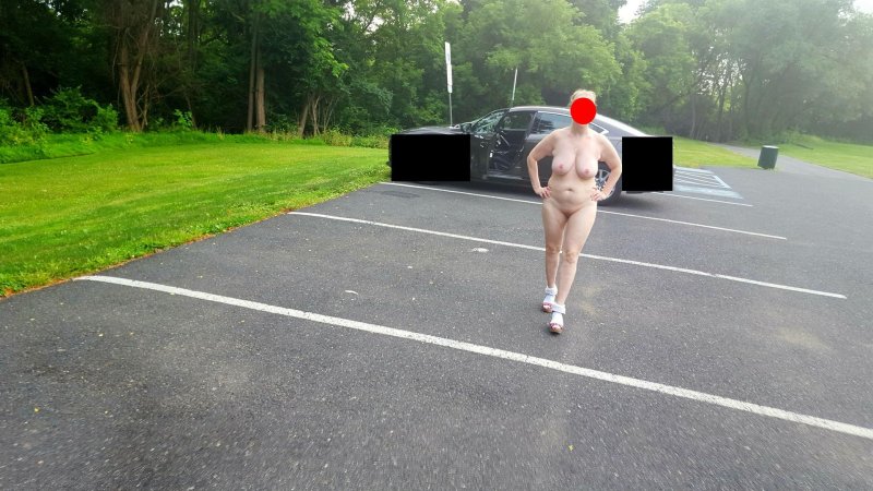 Naked on the road