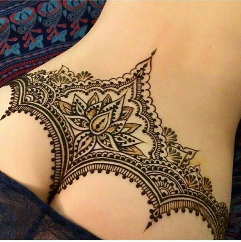 Mehendi on the body