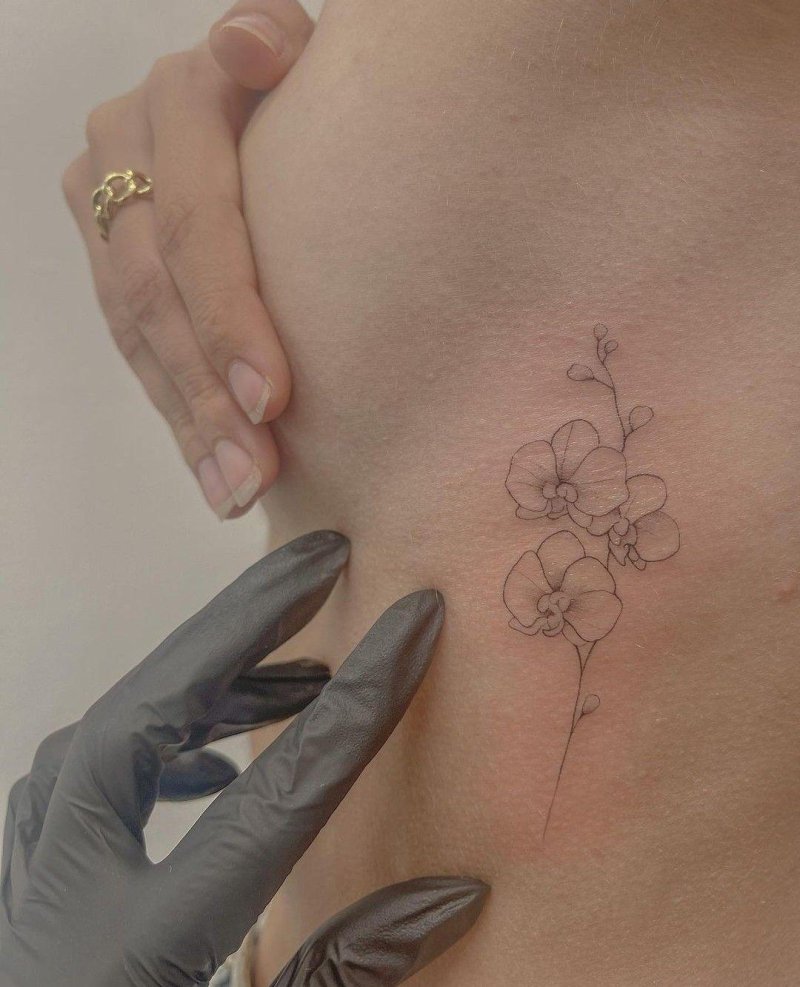 Tattoo with flowers