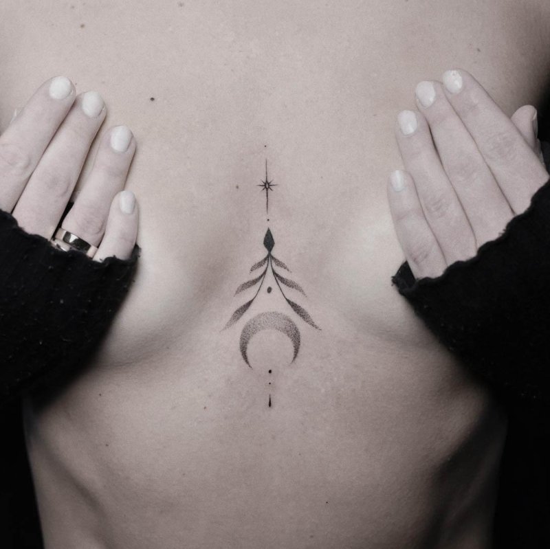 Tattoo under the chest
