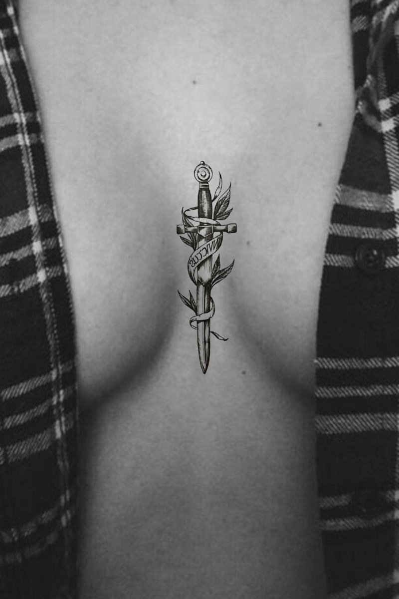 Dagger tattoo sketch