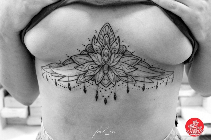 Tattoo under the chest