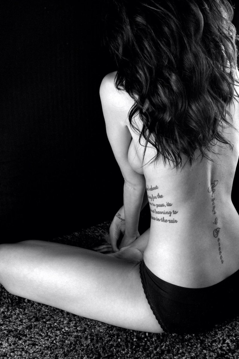 Tattoo on the back girl