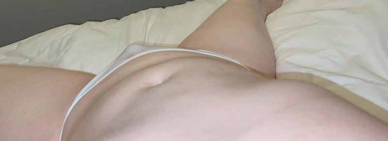 Member in transparent panties