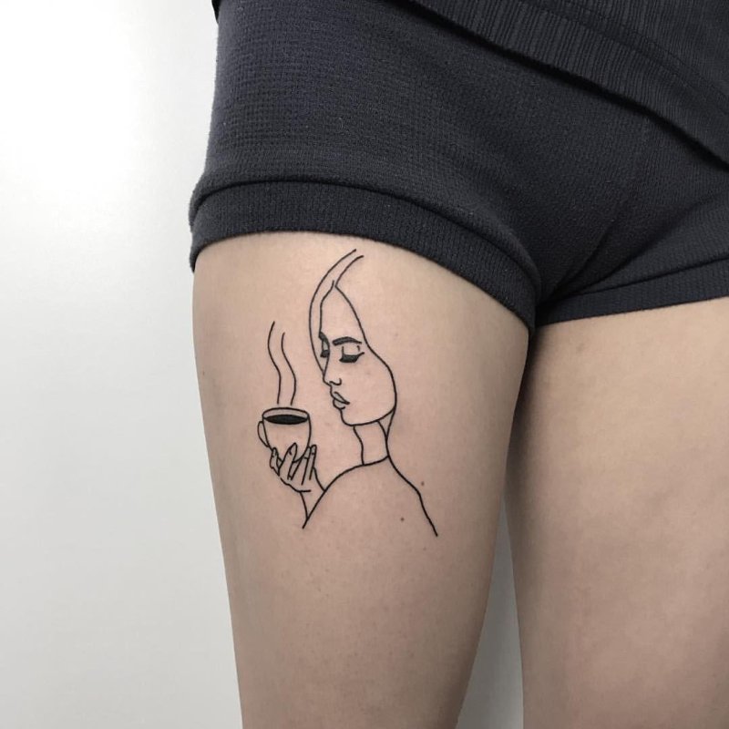 Coffee tattoo