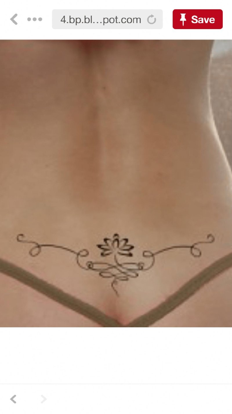 Tattoo for girls on the lower back