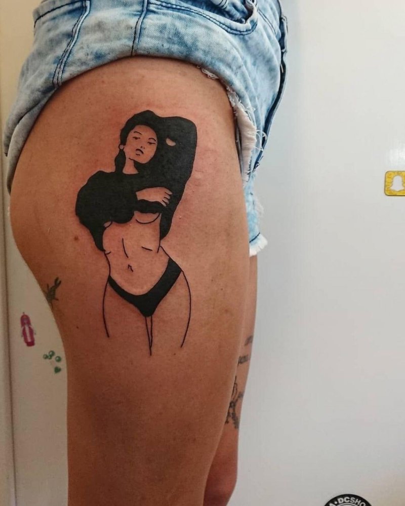 Sad amish tattoo
