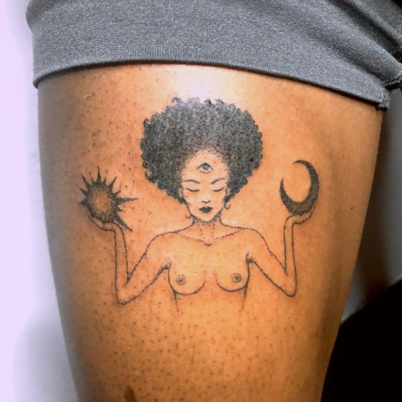 Afro Tattoo