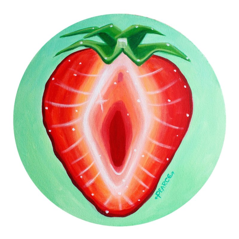 Strawberry in the section