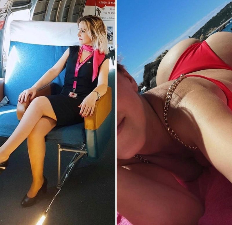 Stewardess ass