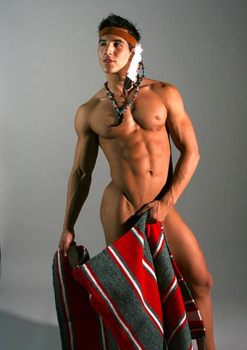 Beautiful naked Indians of men