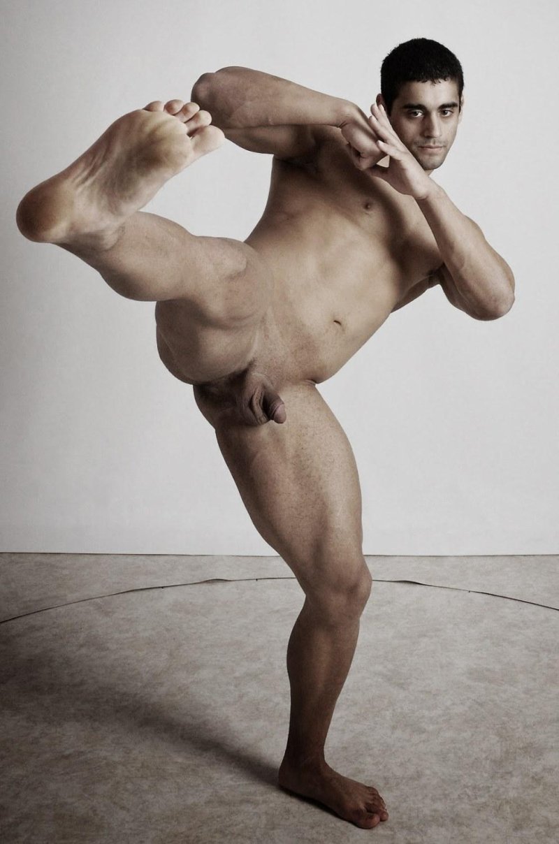 Naked athletes of men