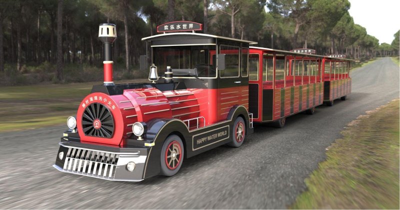 Trackless train