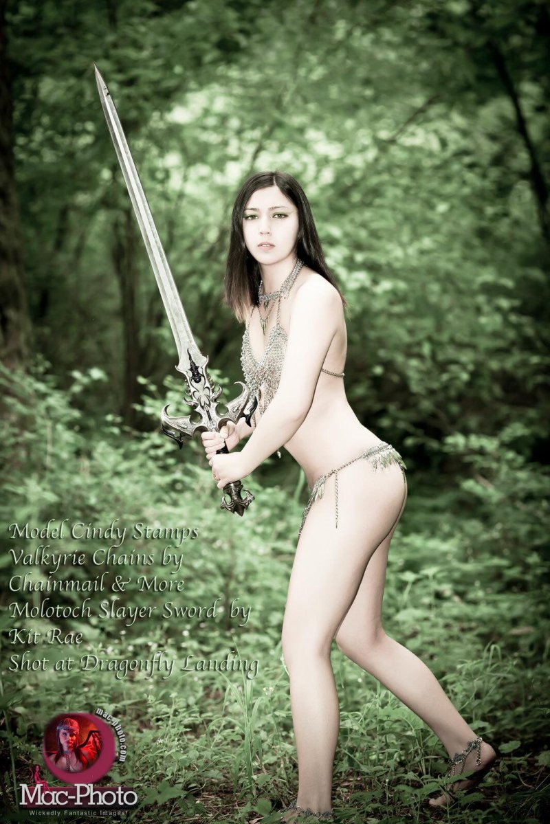 Girl with swords